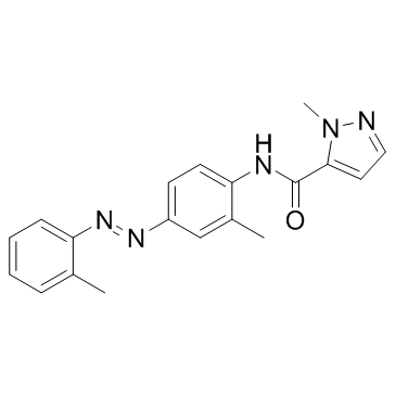 1-甲基-N-[2-METHYL-4-[2-(2-甲苯基)二氮烯基]苯基-1H-吡唑-5-甲酰胺