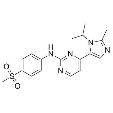 4-[2-甲基-1-异丙基-1H-咪唑-5-基]-N-[4-(甲磺酰基)苯基]-2-嘧啶胺