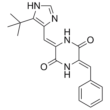 (3Z,6Z)-3-[(5-叔丁基-1H-咪唑-4-基)亚甲基]-6-(苯亚甲基)-2,5-哌嗪二酮