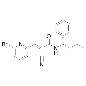 (2E)-3-(6-溴-2-吡啶基)-2-氰基-N-[(1S)-1-苯基丁基]-2-丙烯酰胺