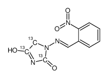 1-(2-硝基苄亚基氨基)-2,4-咪唑烷二酮-[2,4,5-碳-13]