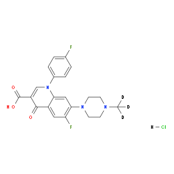 6-氟-1-(4-氟苯基)-7-(4-甲基-D3-哌嗪-1-基)-4-氧代喹啉-3-甲酸盐酸盐