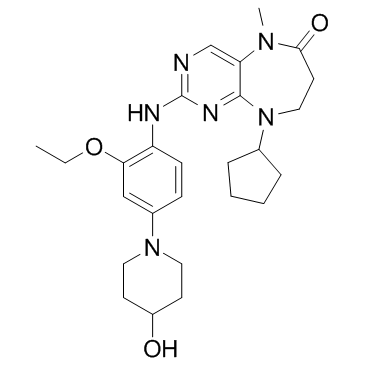 9-环戊基-2-[[2-乙氧基-4-(4-羟基哌啶-1-基)苯基]氨基]-5-甲基-8,9-二氢-5H-嘧啶并[4,5-B][1,4]二氮杂卓-6(7H)-酮