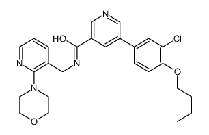 5-(4-丁氧基-3-氯苯基)-N-[[2-(4-吗啉)-3-吡啶]甲基]-3-吡啶羧酰胺