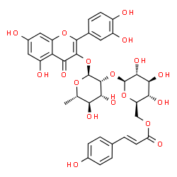3-O-{2-O-[6-O-(p羟基-反-香豆酰)-葡萄糖基]-鼠李糖基}槲皮素