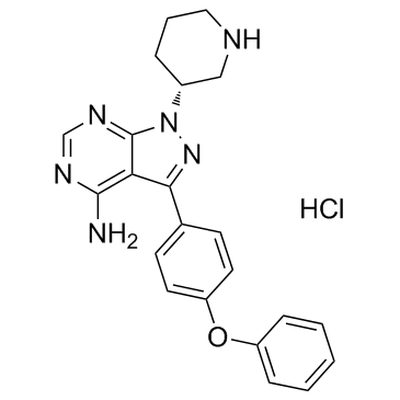 3-(4-苯氧基苯基)-1-(3R)-3-哌啶基-1H-吡唑并[3,4-d]嘧啶-4-胺盐酸盐(1:1)