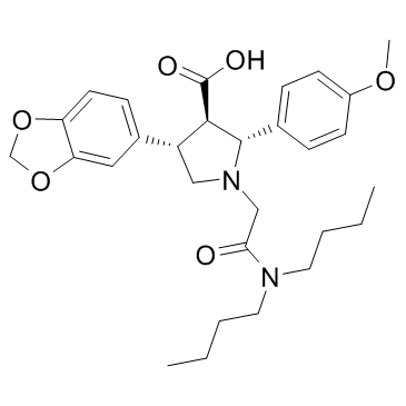 (2R,3R,4S)-4-(1,3-苯并二氧戊环-5-基)-1-[2-(二丁基氨基)-2-氧代乙基]-2-(4-甲氧基苯基)吡咯烷-3-羧酸