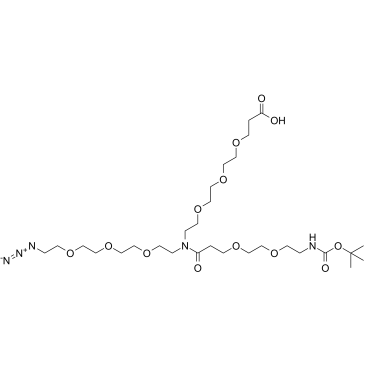 N-(Azido-PEG3)-N-(PEG2-NH-Boc)-PEG3-acid