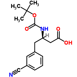 N-叔丁氧羰基-(R)-3-氨基-4-(3-氰基苯基)丁酸