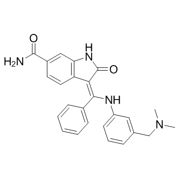(3Z)-3-[[[3-[(二甲基氨基)甲基]苯基]氨基]苯亚甲基]-2,3-二氢-2-氧代-1H-吲哚-6-甲酰胺