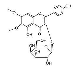 3-(BETA-D-吡喃半乳糖氧基)-5-羟基-2-(4-羟基苯基)-6,7-二甲氧基-4H-1-苯并呋喃-4-酮