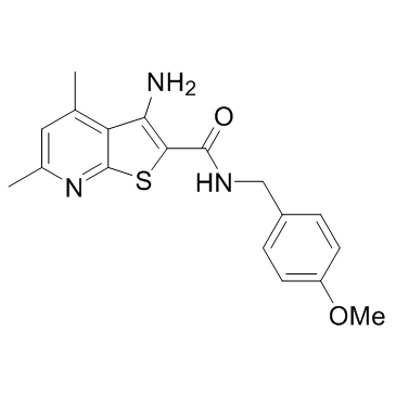 3-氨基-N-[(4-甲氧基苯基)甲基]-4,6-二甲基噻吩并[2,3-B]吡啶-2-甲酰胺