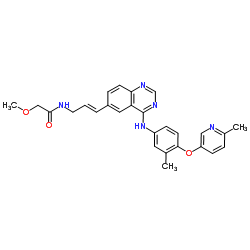 2-甲氧基-N-[3-[4-[[3-甲基-4-[(6-甲基-3-吡啶基)氧基]苯基]氨基]-6-喹唑啉基]-2-丙烯-1-基]乙酰胺