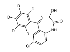 7-氯-1,3-二氢-3-羟基-5-(苯基-d5)-2H-1,4-苯并二氮杂-2-酮