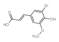 3-溴-4-羟基-5-甲氧基苯丙烯酸