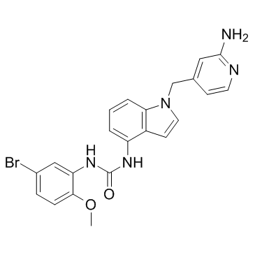 1-[1-[(2-氨基吡啶-4-基)甲基]-1H-吲哚-4-基]-3-(5-溴-2-甲氧基苯基)脲